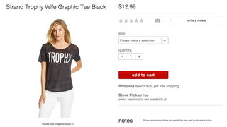 Is Target's 'Trophy Wife' Shirt Sexist Or Just Ugly?